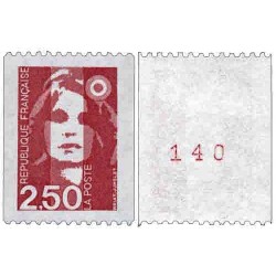 n°2719a 2F50 Marianne du bicentenaire (numéro rouge au verso)