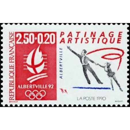 n°2737 2F50+0F20 Jeux olympiques d'Albertville - Patinage artistique