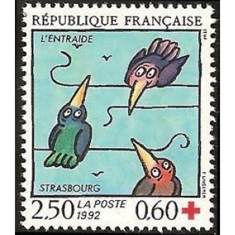 n°2783 2F50+0F60 Croix rouge 1992