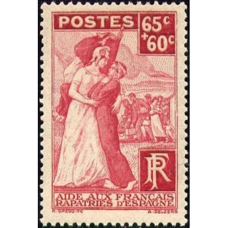 n°401 65c+60c. Assistance aux rapatriés d'Espagne