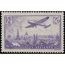 PA n°10 2F25c. avion survolant Paris