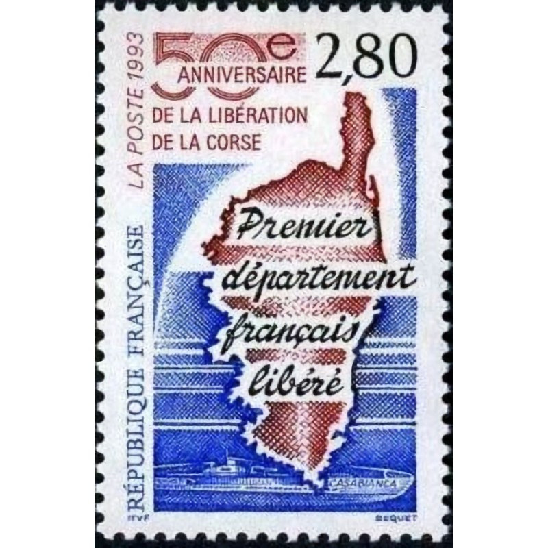 n°2829 2F80 Libération de la Corse