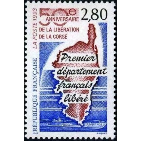 n°2829 2F80 Libération de la Corse