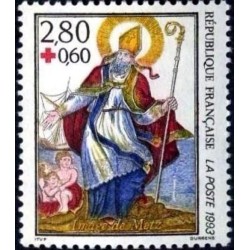n°2853 2F80+0F60 Croix-rouge 1993