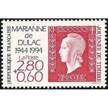 n°2863 2F80+0F60 Journée du timbre 1994