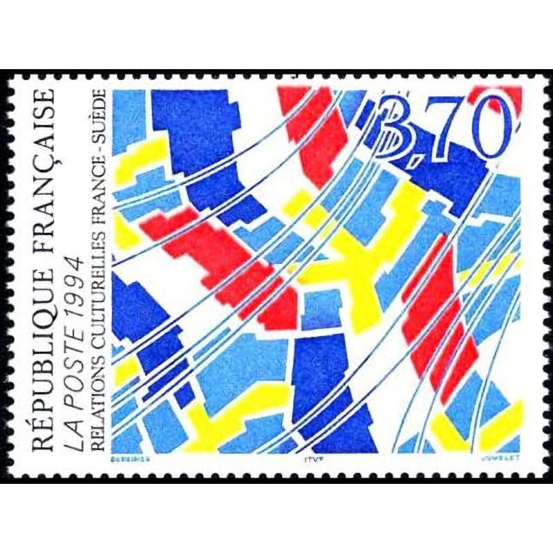 n°2871 3F70 Relations culturelles France-Suède