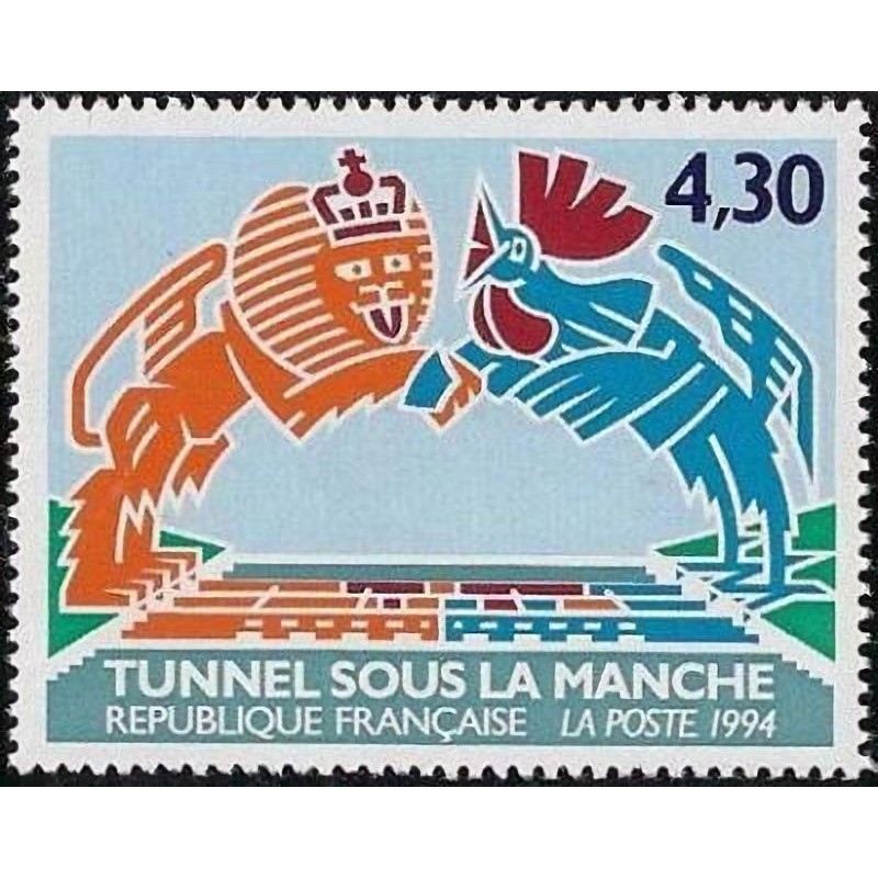 n°2882 4F30 Inauguration du tunnel sous la manche