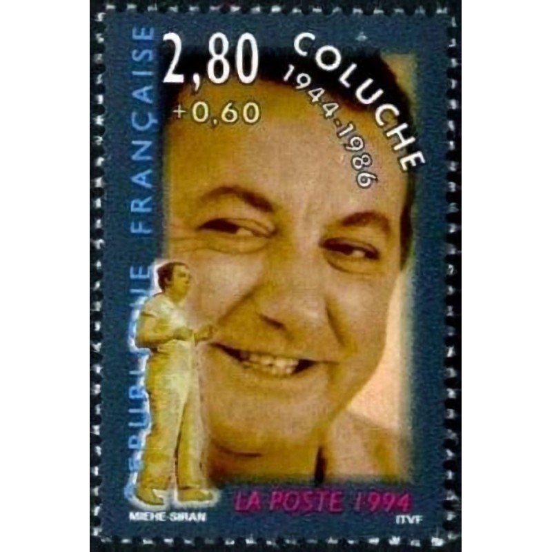 n°2902 2F80+0F60 Coluche
