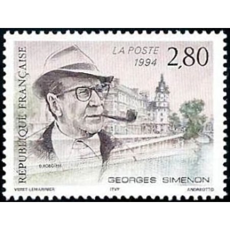 n°2911 2F80 Georges Simenon