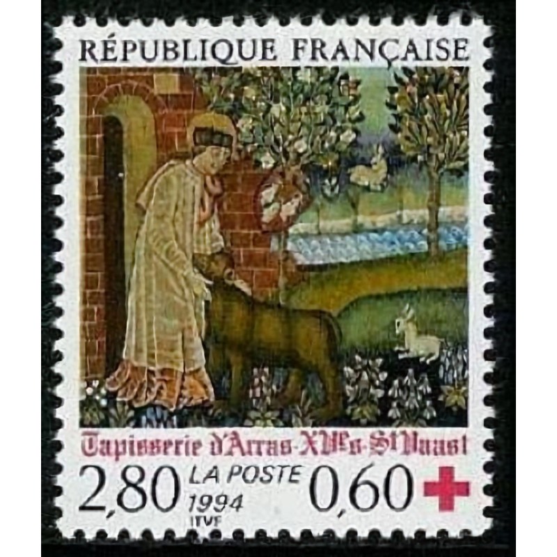 n°2915 2F80+0F60 Croix-Rouge 1994
