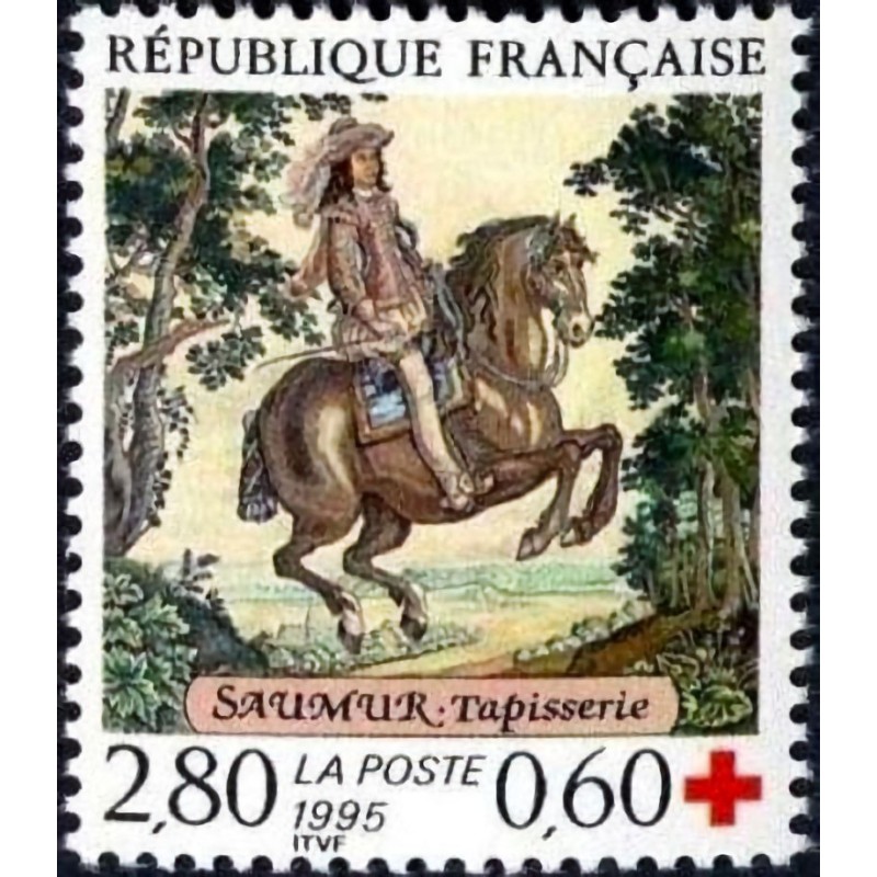 n°2946 2F80+0F60 Croix-Rouge 1995