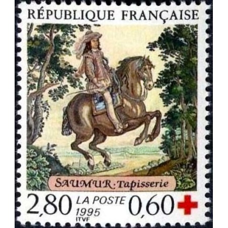 n°2946 2F80+0F60 Croix-Rouge 1995