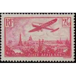 PA n°11 2F50c. avion survolant Paris