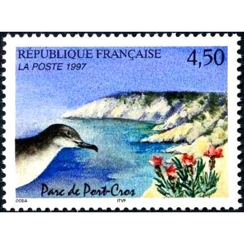 n°3057 4F50 Puffin et lavande maritime