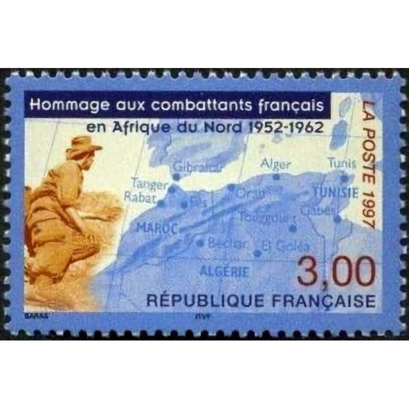 n°3072 3F Combattants d'Afrique du nord