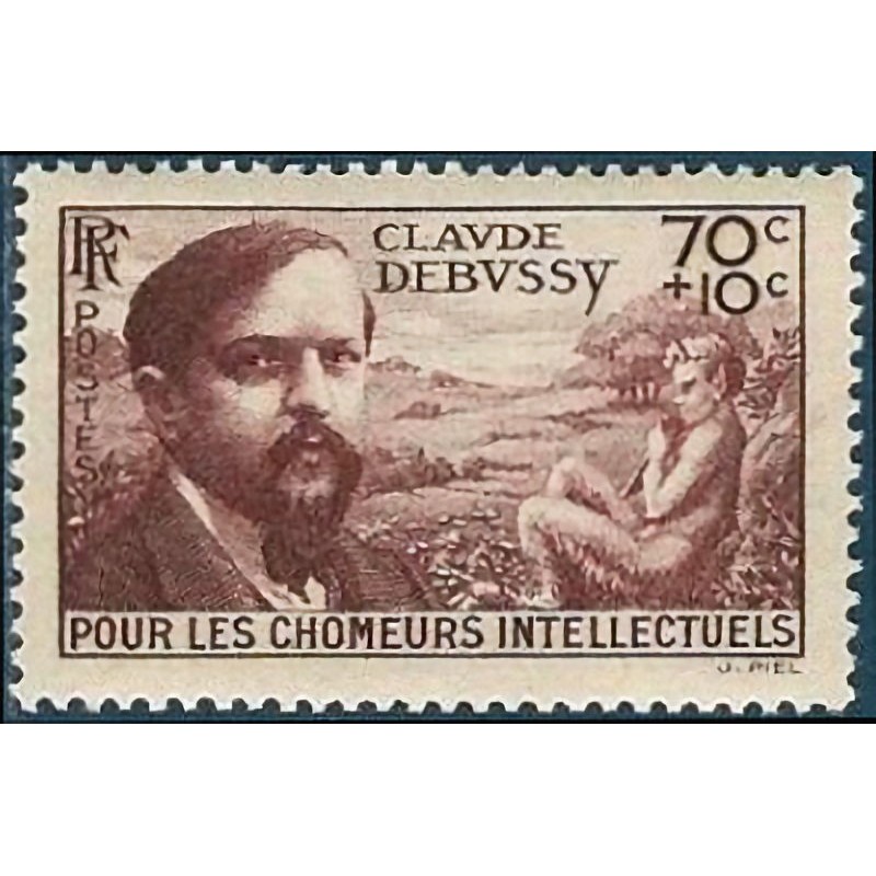 N°437 70c.+10c. Claude Debussy