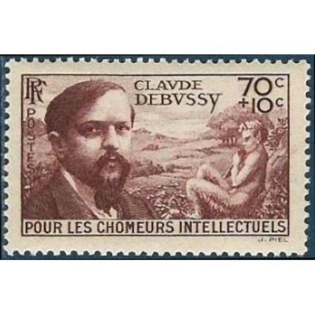 N°437 70c.+10c. Claude Debussy