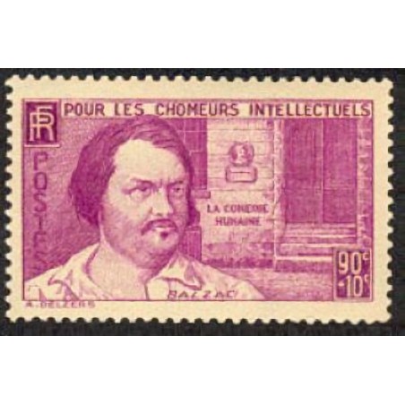 n°438 90c.+10c. Honoré de Balzac