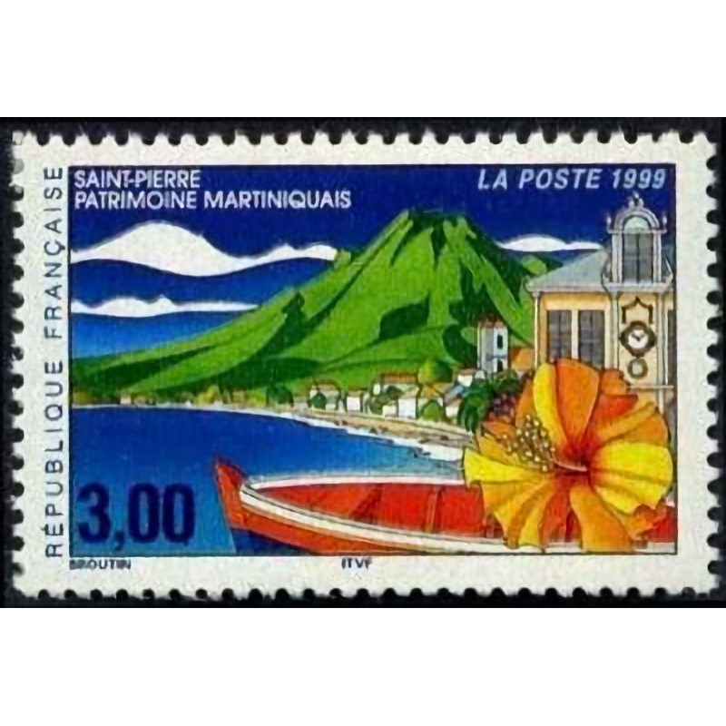 n°3244 3F Saint Pierre patrimoine martiniquais