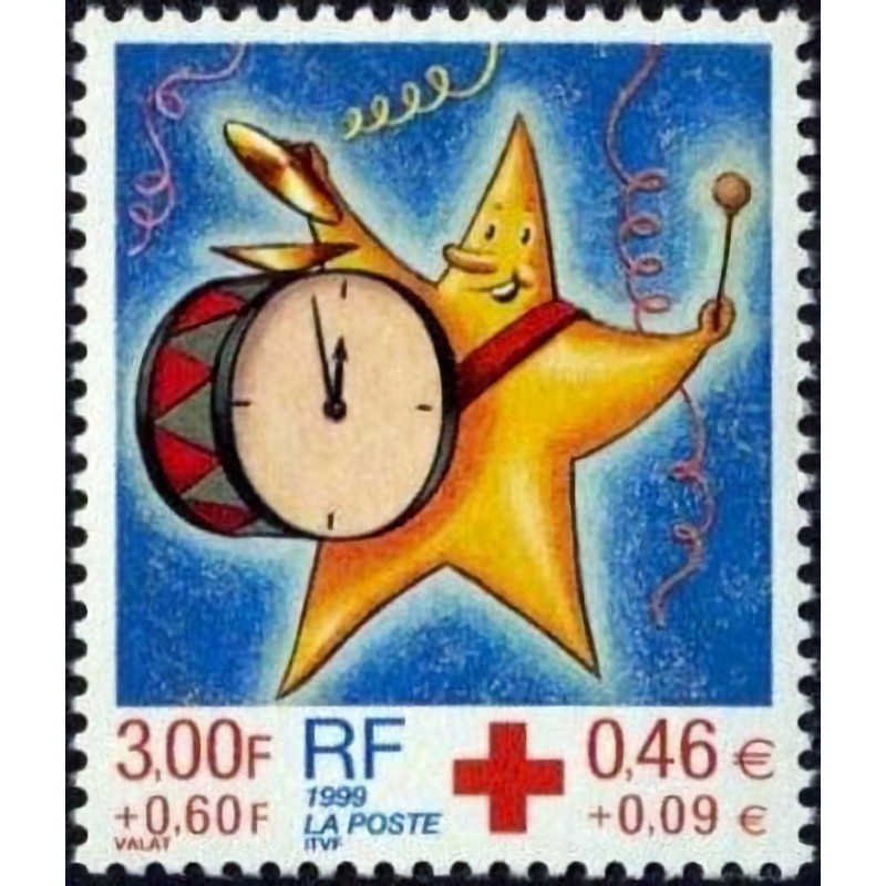 n°3288 3F+0F60 Croix-Rouge 1999