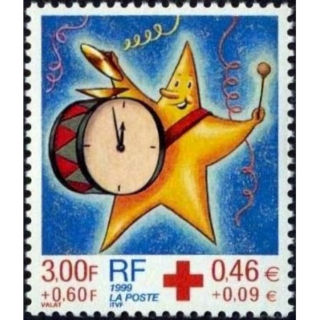 n°3288 3F+0F60 Croix-Rouge 1999