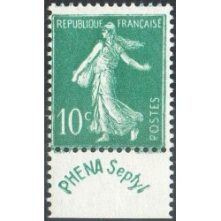 n°188 10c. Semeuse camée "pub Phéna"