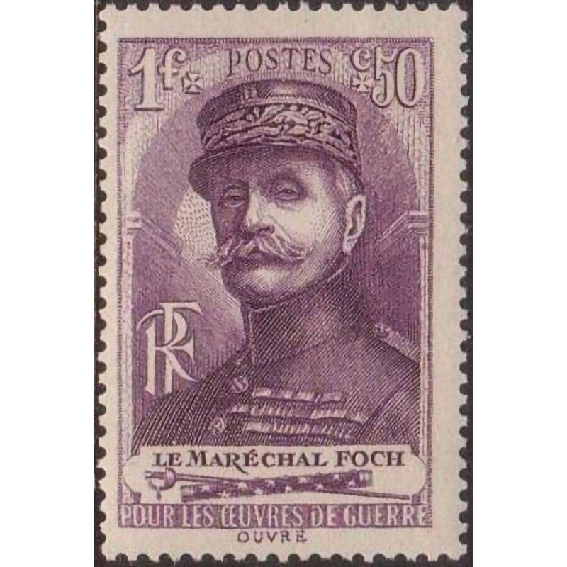 n°455 1F+50c. Ferdinand Foch