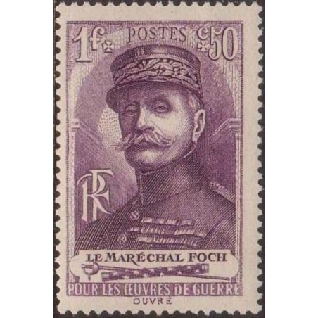 n°455 1F+50c. Ferdinand Foch