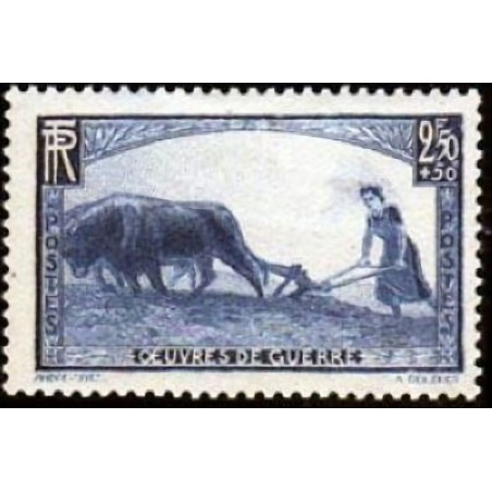 n°457 2F50+50c. Femme au Labour