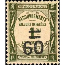 Taxe 52 60c. sur 1c. Recouvrements