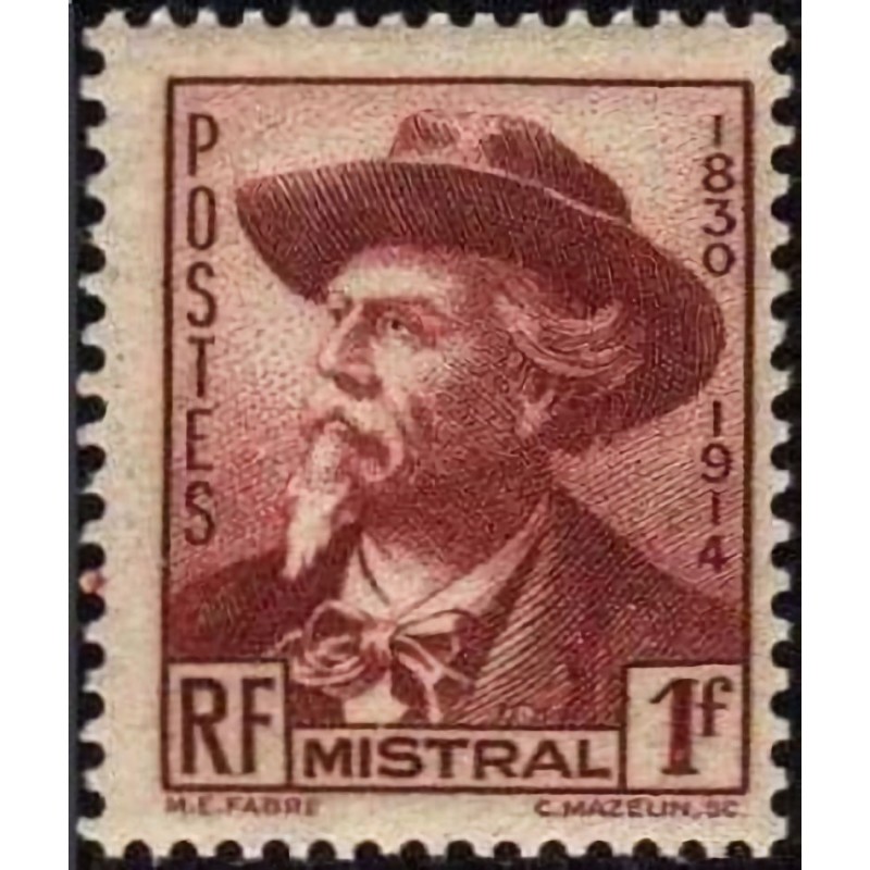 n°495 1F. Frédéric Mistral
