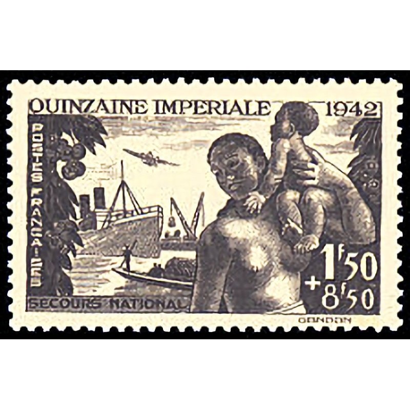 n°543 1f50+8F50 Quinzaine impériale
