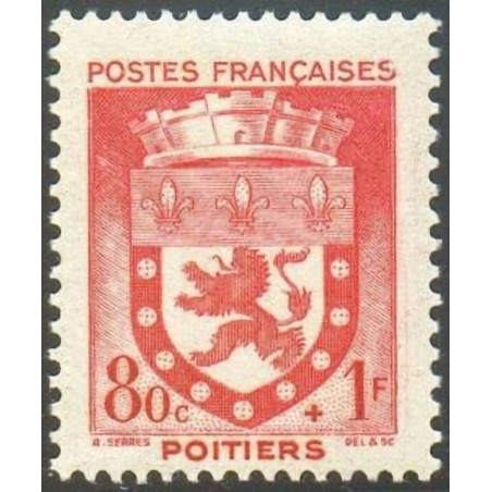 n°555 80c+1F Poitiers