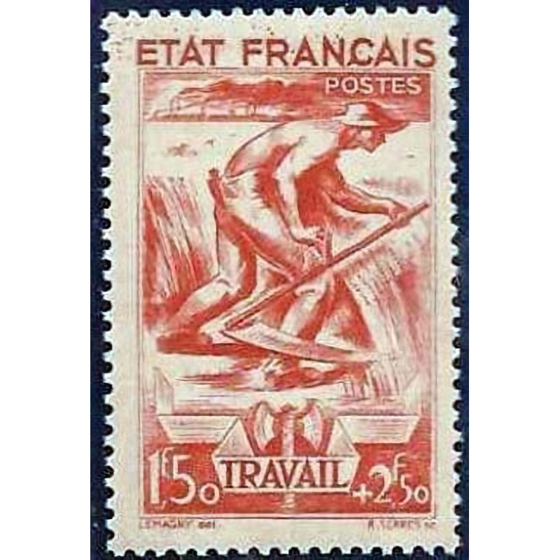 n°577 15F50c+2F50c. Secours national