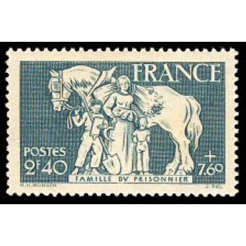 n°586 2F40c+7F60c Famille du prisonnnier