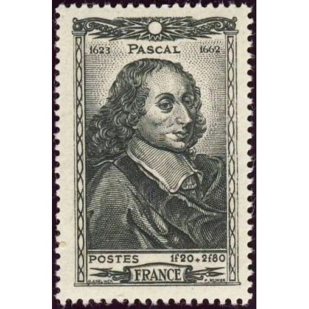 n°614 1F20c+2F80c Blaise Pascal