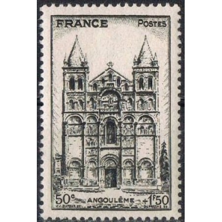n°663 50c.+1F50c. Cathédrale d'Angoulême
