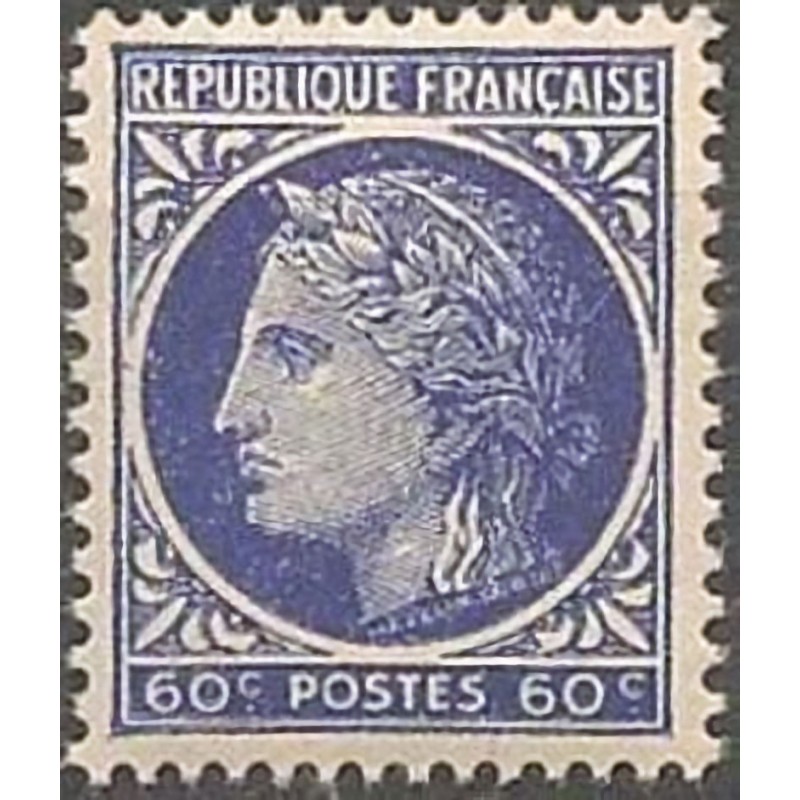 N°674 60c. type Cérès de Mazelin