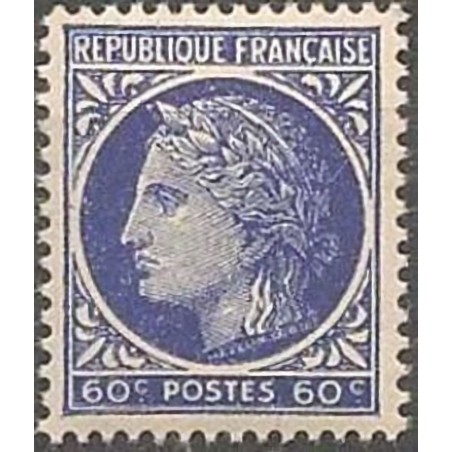 N°674 60c. type Cérès de Mazelin