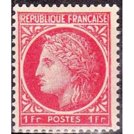 N°676 1F. type Cérès de Mazelin