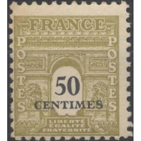 n°704 50c. Arc de triomphe 1944