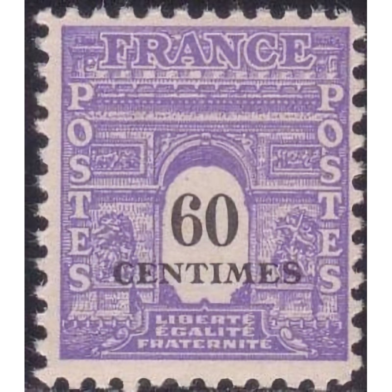 n°705 60c. Arc de triomphe 1944