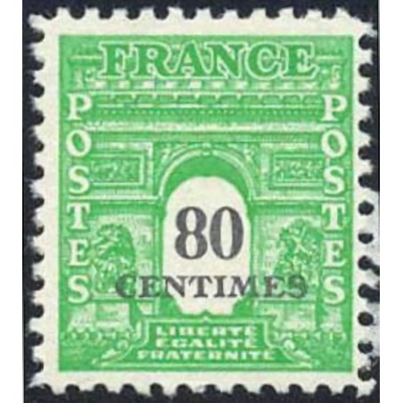 n°706 80c. Arc de triomphe 1944