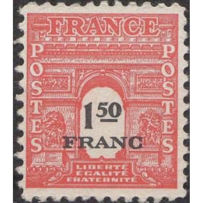 n°708 1F50c. Arc de triomphe 1944