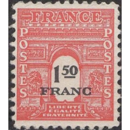 n°708 1F50c. Arc de triomphe 1944