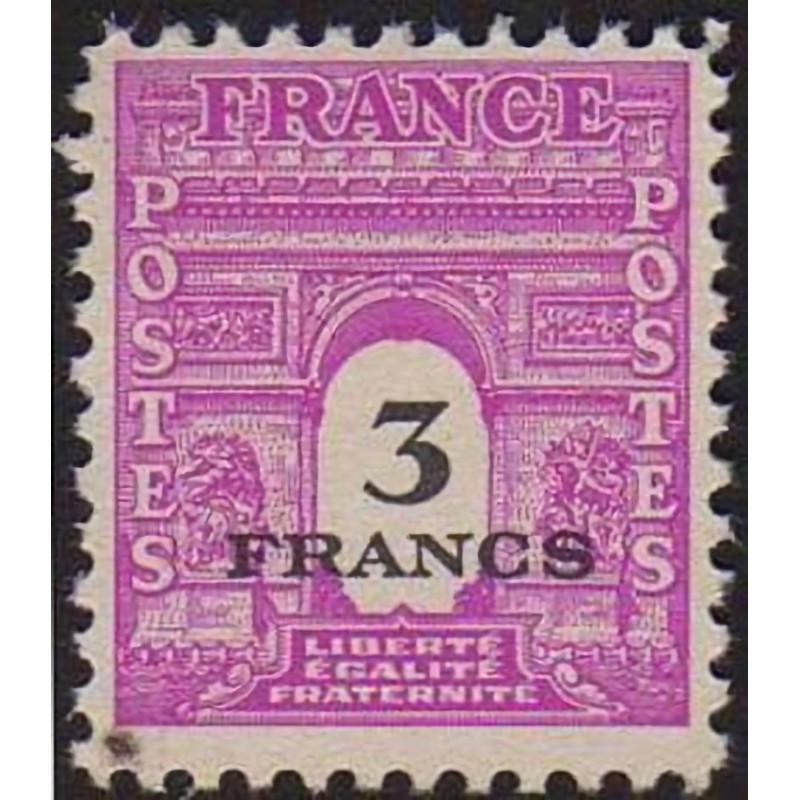 n°711 3F. Arc de triomphe 1944