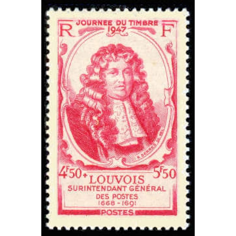 n°779 4F50c+5F50c. Journée du timbre 1947