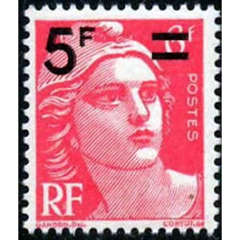 n°827 5F. sur 6F. Marianne de Gandon