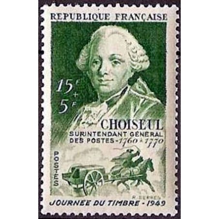 n°828 15F.+5F. Journée du timbre 1949