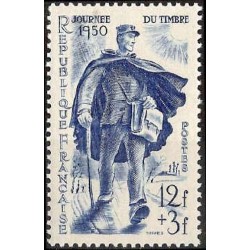 n°863 12F+3F. Journée du timbre 1950